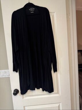 torrid Black Open-Front Long Cardigan Sweater